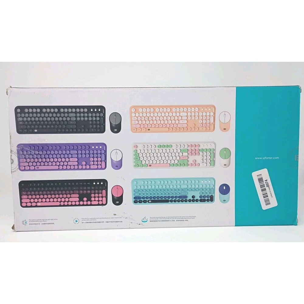 FD 2.4GHz Wireless Keyboard and Mouse Set with Switch Button Full-Size Keyboard - Picture 5 of 12